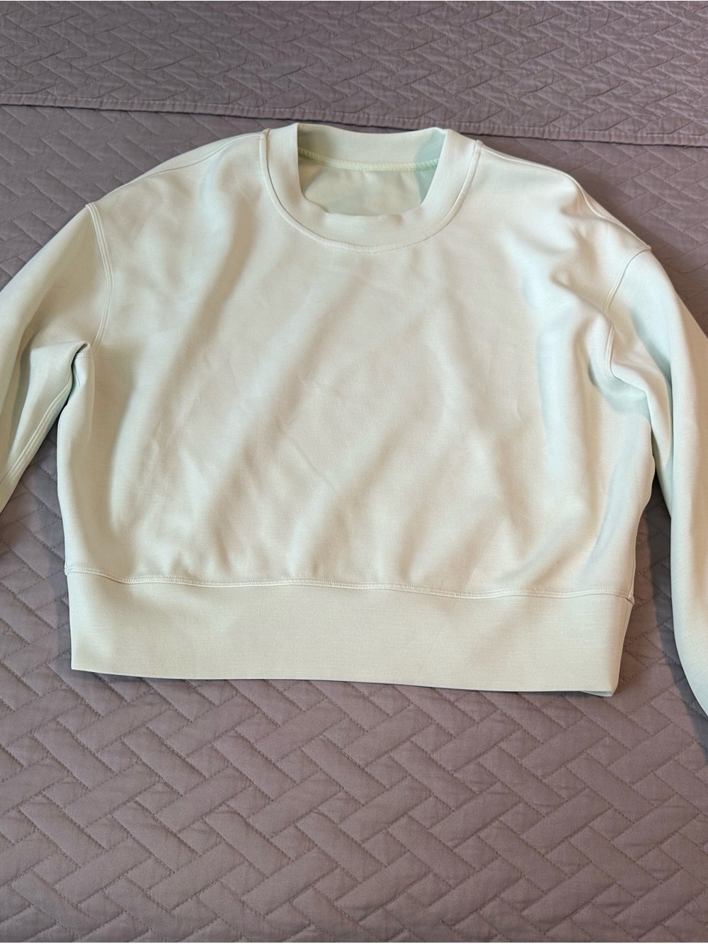 lululemon athletica Light Mint Crewneck Pullover